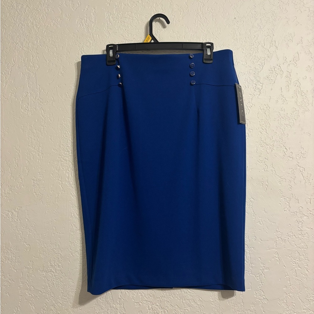 Elegant Royal Blue Pencil Skirt